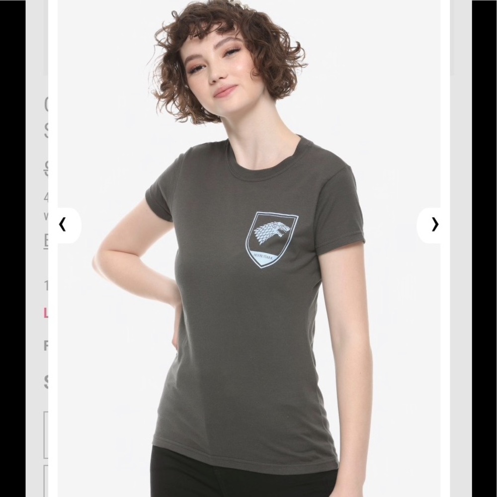GAME OF THRONES HOT TOPIC House Stark Crest TEE!